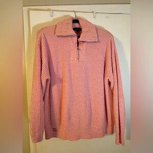 Simply Southern Pink Zip-Up Sweater